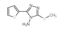 3-METHYLSULFANYL-5-THIOPHEN-2-YL-[1,2,4]TRIAZOL-4-YLAMINE structure