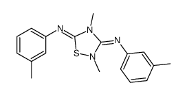 2,4-dimethyl-3-N,5-N-bis(3-methylphenyl)-1,2,4-thiadiazolidine-3,5-diimine Structure