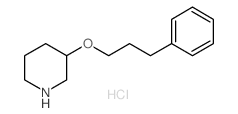 3-(3-Phenylpropoxy)piperidine hydrochloride结构式