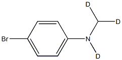 4-(Methylamino-d3)-bromobenzene结构式