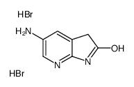 5-Amino-1,3-dihydro-2H-pyrrolo[2,3-b]pyridin-2-one dihydrobromide结构式