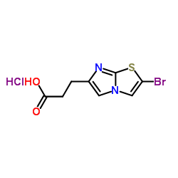 3-(2-Bromoimidazo[2,1-b]thiazol-6-yl)propanoicacidhydrochloride picture