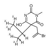 5-(2-bromoprop-2-enyl)-5-(1,1,1,2,3,3,3-heptadeuteriopropan-2-yl)-1-methyl-1,3-diazinane-2,4,6-trione Structure
