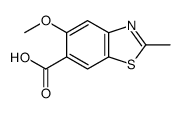 5-methoxy-2-methyl-1,3-benzothiazole-6-carboxylic acid Structure