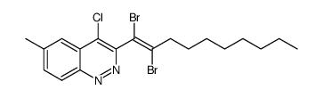 3-(1,2-dibromodec-1-enyl)-4-chloro-6-methylcinnoline Structure