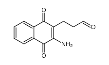 2-amino-3-(2-formylethyl)-1,4-naphthoquinone结构式