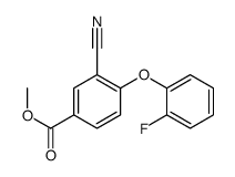 methyl 3-cyano-4-(2-fluorophenoxy)benzoate Structure