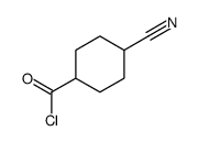 Cyclohexanecarbonyl chloride, 4-cyano-, cis- (9CI) structure