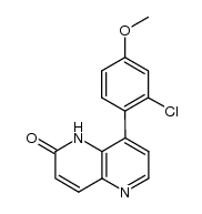 8-(2-chloro-4-methoxyphenyl)-1,5-naphthyrid-2(1H)-one Structure