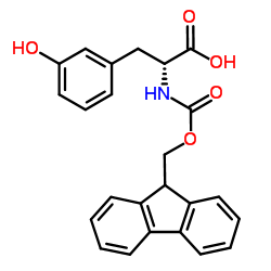 N-FMoc-3-hydroxy-D-phenylalanine结构式