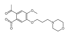 1-[4-(3-(Morpholin-4-yl)propoxy)-5-methoxy-2-nitrophenyl]ethanone structure