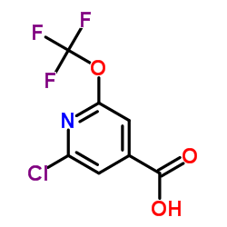 2-Chloro-6-(trifluoromethoxy)isonicotinic acid结构式