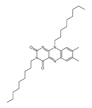 7,8-dimethyl-3,10-di(nonyl)benzo[g]pteridine-2,4-dione Structure