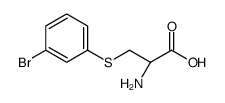 (2R)-2-amino-3-(3-bromophenyl)sulfanylpropanoic acid结构式