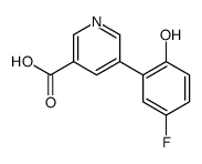 5-(5-fluoro-2-hydroxyphenyl)pyridine-3-carboxylic acid结构式