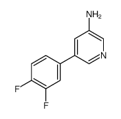 5-(3,4-difluorophenyl)pyridin-3-amine结构式