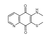 6-methylamino-7-methylsulfanyl-5,8-quinolinequinone结构式
