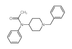 N-(1-benzylpiperidin-4-yl)-N-phenylacetamide结构式