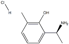 2-((1S)-1-AMINOETHYL)-6-METHYLPHENOL HYDROCHLORIDE结构式