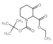 1-TERT-BUTYL 2-ETHYL 3-OXOPIPERIDINE-1,2-DICARBOXYLATE structure