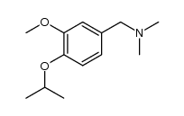 (4-isopropoxy-3-methoxyphenyl)-N,N-dimethylmethanamine结构式