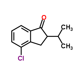 4-Chloro-2-isopropyl-1-indanone结构式