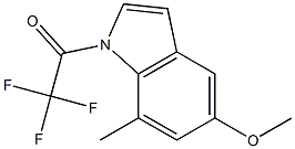 1-Trifluoroacetyl-5-Methoxy-7-Methyl indole Structure