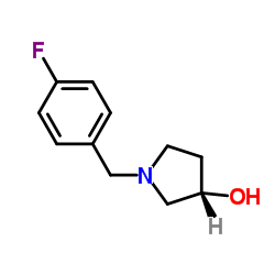 (3S)-1-(4-Fluorobenzyl)-3-pyrrolidinol结构式