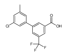3-(3-chloro-5-methylphenyl)-5-(trifluoromethyl)benzoic acid结构式