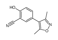 5-(3,5-dimethyl-1,2-oxazol-4-yl)-2-hydroxybenzonitrile Structure