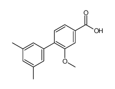 4-(3,5-dimethylphenyl)-3-methoxybenzoic acid结构式