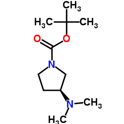 2-Methyl-2-propanyl (3S)-3-(dimethylamino)-1-pyrrolidinecarboxylate结构式