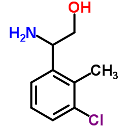 2-Amino-2-(3-chloro-2-methylphenyl)ethanol Structure