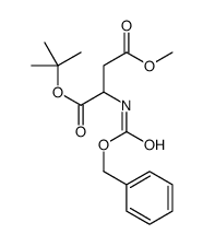 1-O-tert-butyl 4-O-methyl 2-(phenylmethoxycarbonylamino)butanedioate Structure