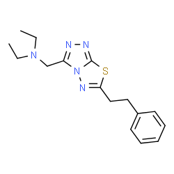 N-Ethyl-N-{[6-(2-phenylethyl)[1,2,4]triazolo[3,4-b][1,3,4]thiadiazol-3-yl]methyl}ethanamine Structure