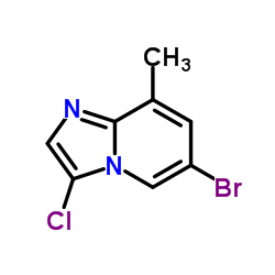 6-Bromo-3-chloro-8-methylimidazo[1,2-a]pyridine结构式