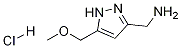 3-AMinoMethyl-5-(MethoxyMethyl)pyrazole hydrochloride Structure