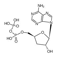 3'-deoxyadenosine diphosphate Structure