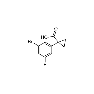 1-(3-Bromo-5-Fluorophenyl)Cyclopropane-1-Carboxylic Acid structure