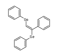 (E)-(1-phenylethene-1,2-diyl)bis(phenylselane) Structure