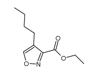 ethyl 4-butylisoxazole-3-carboxylate结构式