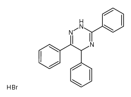 3,5,6-triphenyl-2,5-dihydro-1,2,4-triazin-4-ium bromide Structure