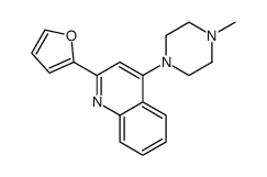 2-(furan-2-yl)-4-(4-methylpiperazin-1-yl)quinoline结构式