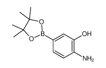 2-amino-5-(4,4,5,5-tetramethyl-1,3,2-dioxaborolan-2-yl)phenol结构式