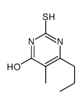 4-羟基-5-甲基-6-n-丙基嘧啶-2-硫醇结构式