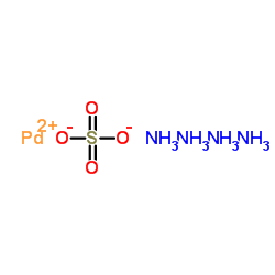 Palladium(2+) sulfate ammoniate (1:1:4) structure