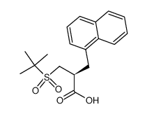 (2S)-<3-tert-butylsulfonyl-2-(1-naphthyl)methyl>-propionic acid结构式