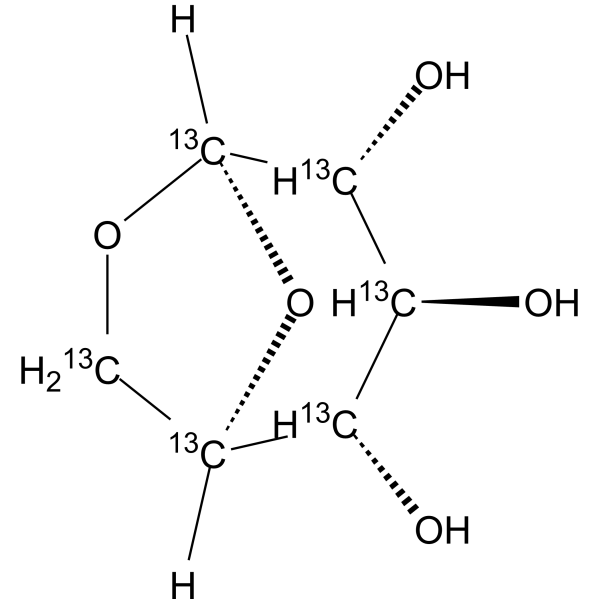 Levoglucosan-13C6 Structure