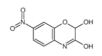 2-hydroxy-7-nitro-4H-1,4-benzoxazin-3-one结构式