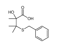 3-(benzylthio)-2-hydroxy-2,3-dimethylbutanoic acid Structure